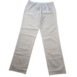 NWT J jill size 10 white career casual elastic waist pull on pants NEW teacher